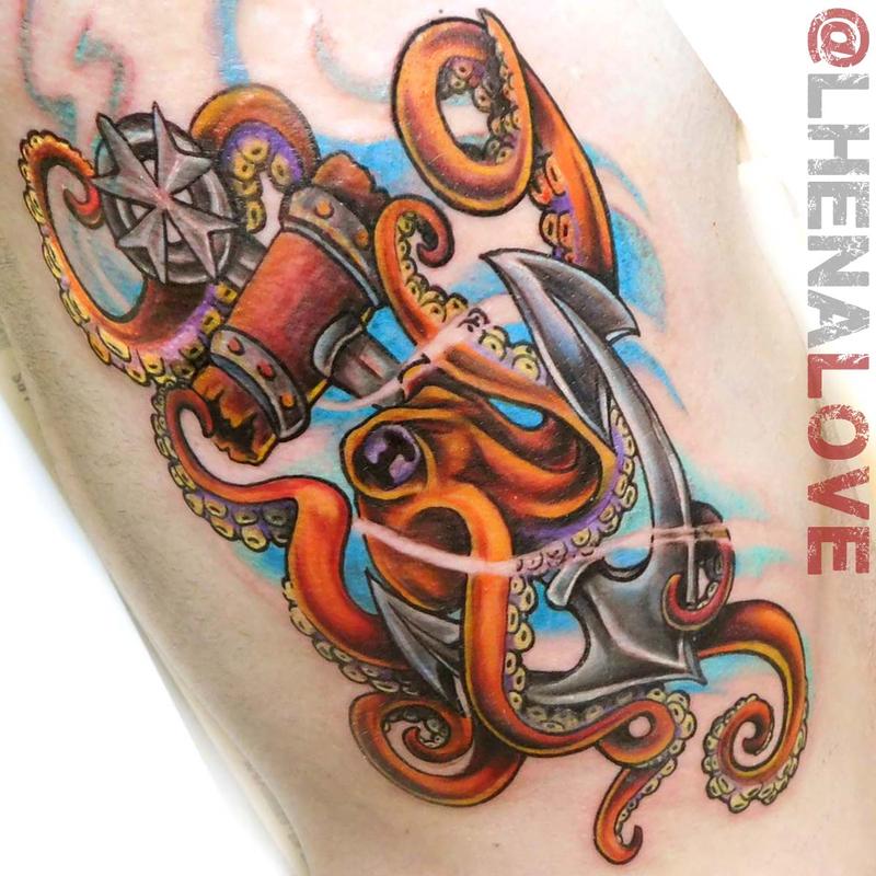 Octopus Anchor by Lhena Love TattooNOW